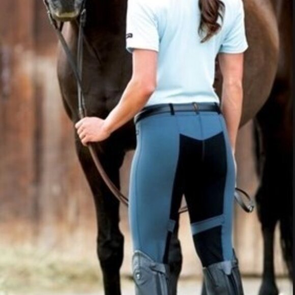 Kerrits Flex Full Seat Riding Tights- grey and black - Medium - EUC - Picture 5 of 11